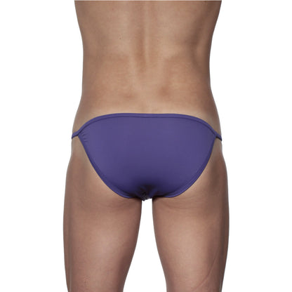 Purple seamless swim trunks with minimalist design from groovin underwear string bikini indigo purple st0103 collection