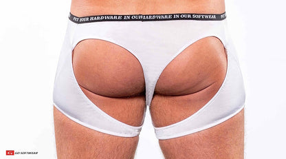 Go Softwear 9508 Men's Skins Trunk Thong - White