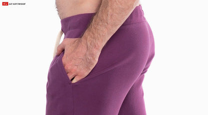Go Softwear 4663 Men's So Cal Lounge Pant with Pockets - Plum Wine