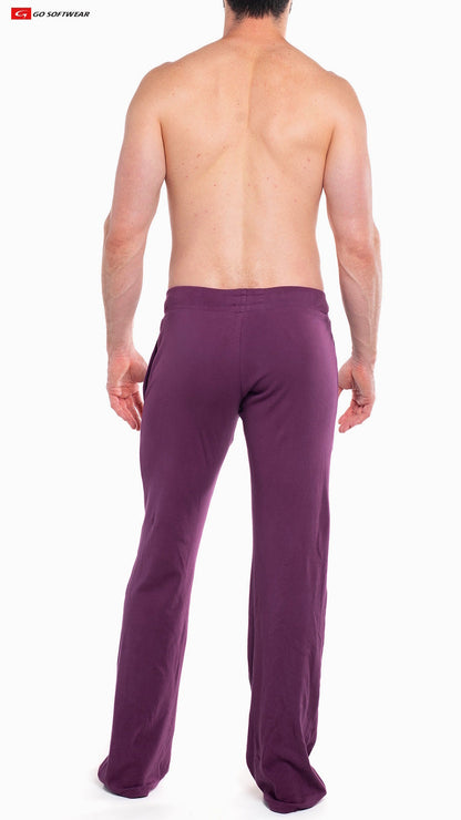 Go Softwear 4663 Men's So Cal Lounge Pant with Pockets - Plum Wine