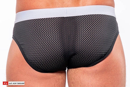Go Softwear 2761 Men's Sport Pouch Enhancer Bikini (Non-Padded) - Black