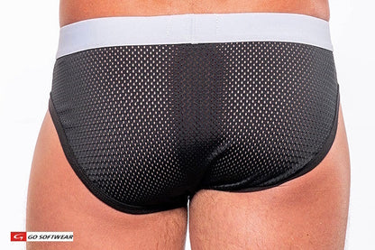 Go Softwear 2771 Men's Sport Super Boost Padded Front Pouch Brief (33% more padding) - Black