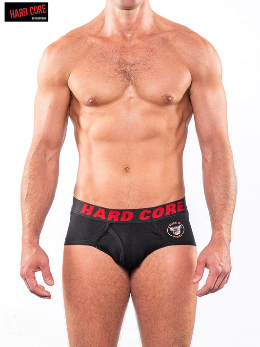 Hard Core 3902 Men's Suck it Piggy Brief - Black