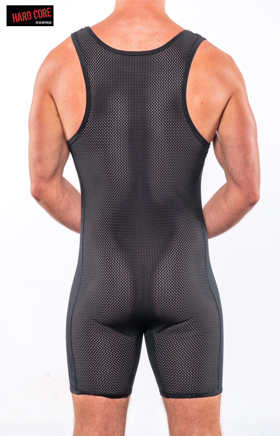 Hard Core 3907 Herren Suck it Piggy C-Ring-Singlet - Schwarz