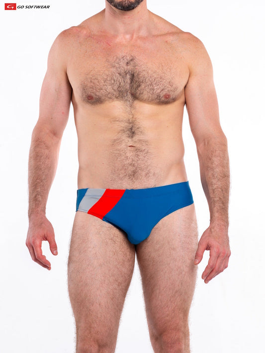 Go Softwear 4526 Men's Napoli Bikini Swim - Deep Water Blue