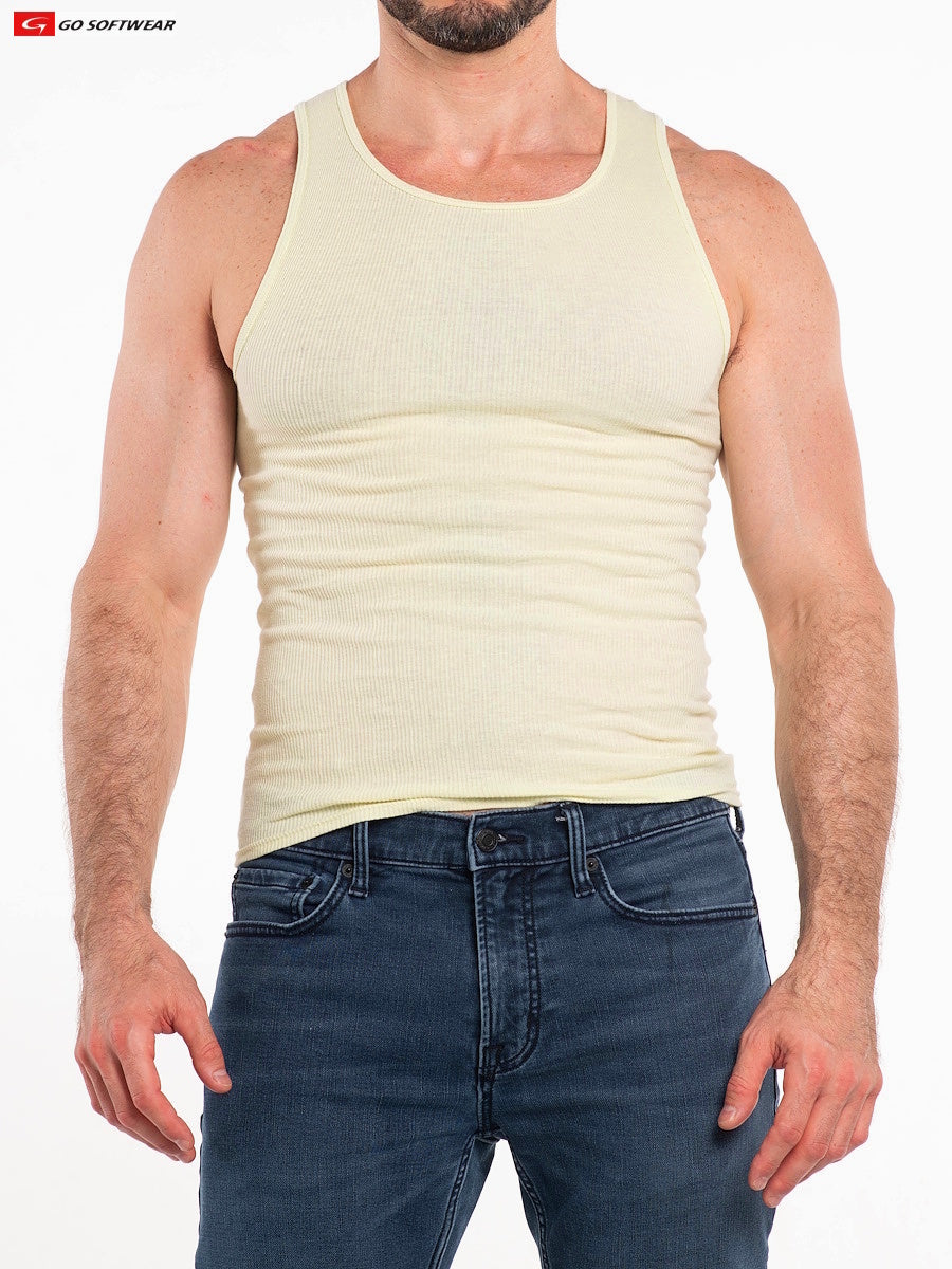 Go Softwear 4615 Herren So Cal Ripp-Tanktop - Zitronengras