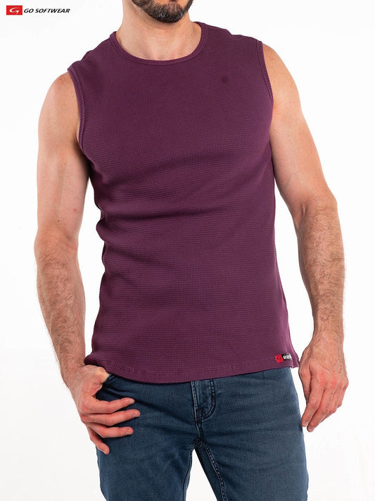 T-shirt sans manches pour homme Go Softwear 4631 So Cal - Bordeaux