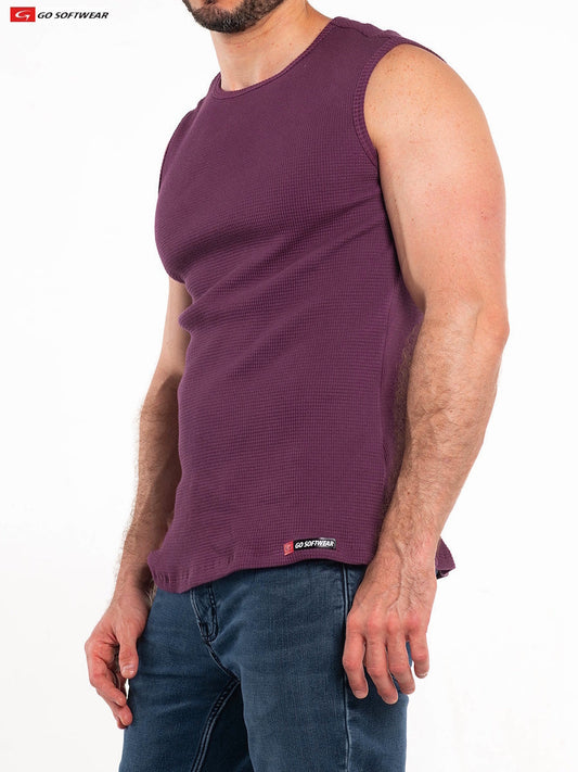 T-shirt sans manches pour homme Go Softwear 4631 So Cal - Bordeaux