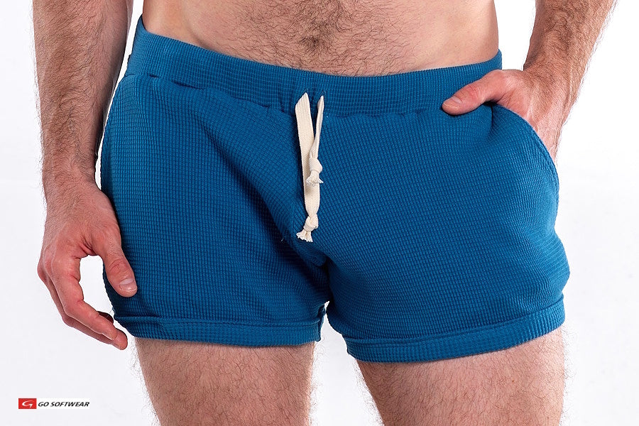 Short 10" pour hommes So Cal Go Softwear 4681 avec poches - Bleu Lyon
