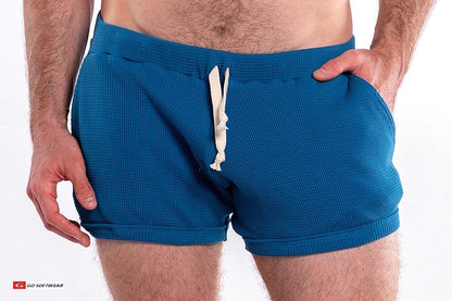 Short 10" pour hommes So Cal Go Softwear 4681 avec poches - Bleu Lyon