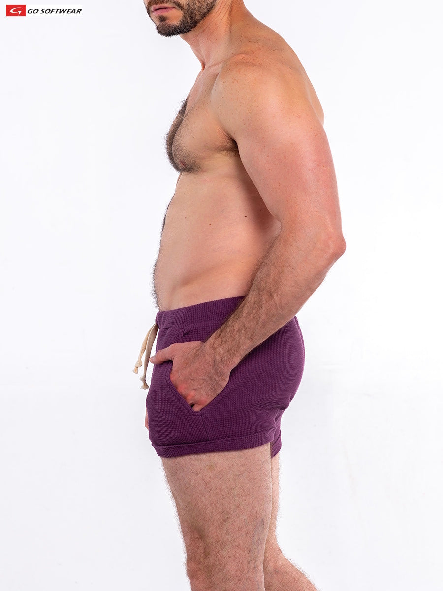 Short pour homme Go Softwear 4681 So Cal 10" avec poches - Prune