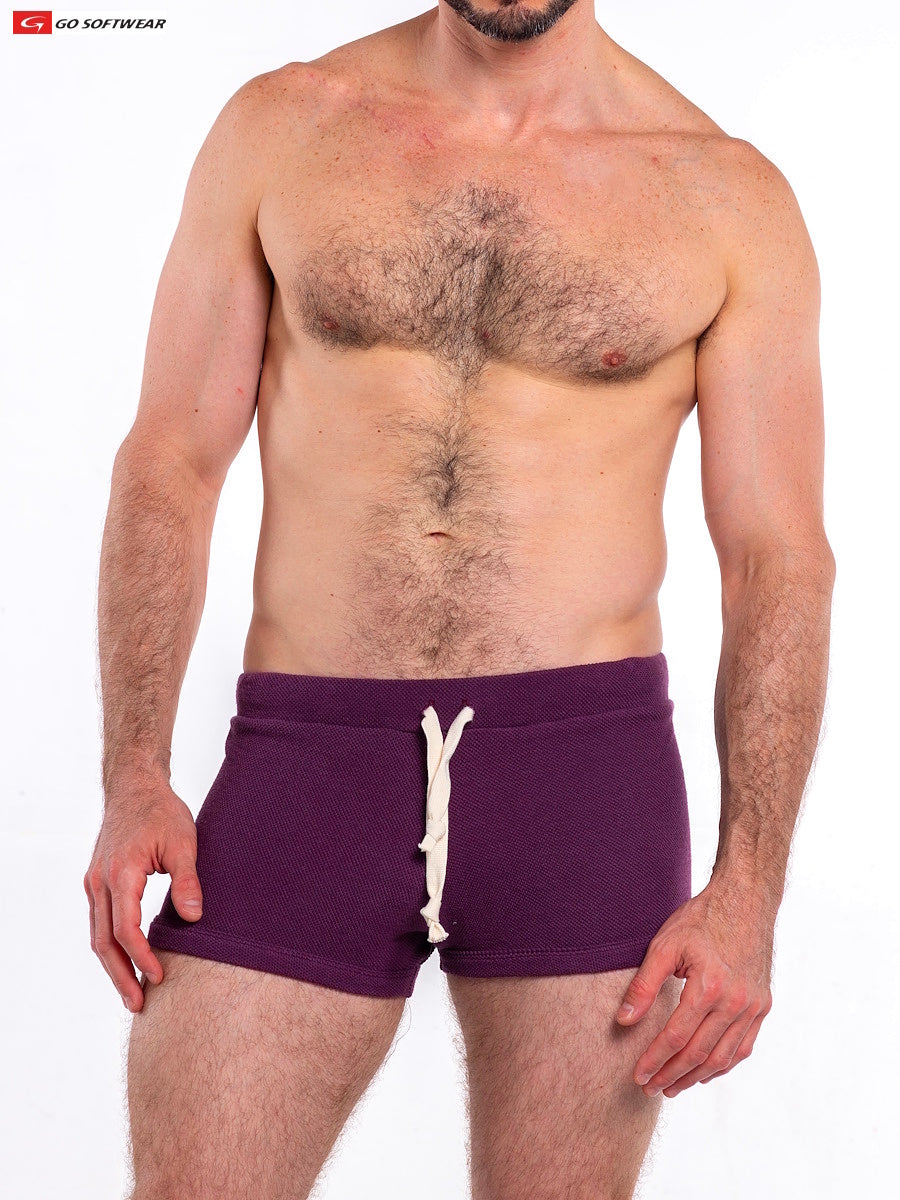 Short de détente pour homme Go Softwear 4624 So Cal 8" - Prune