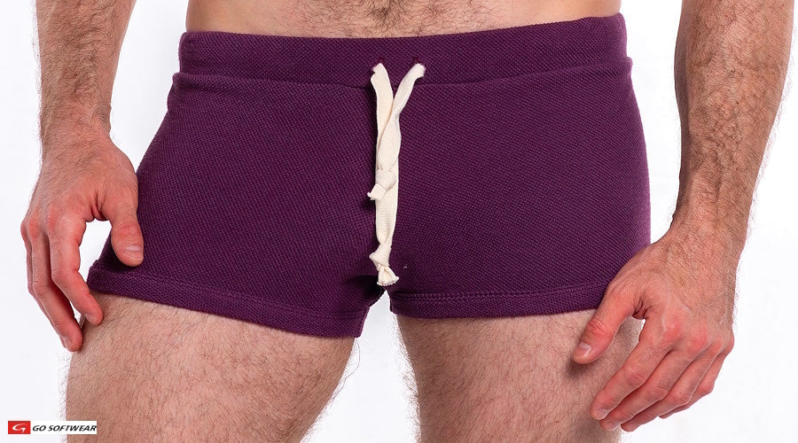 Short de détente pour homme Go Softwear 4624 So Cal 8" - Prune