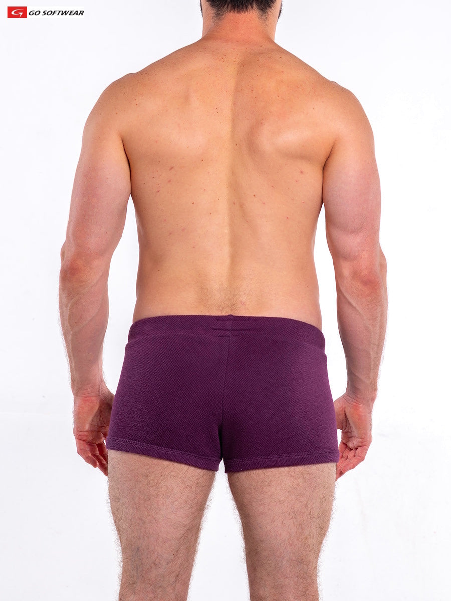Short de détente pour homme Go Softwear 4624 So Cal 8" - Prune