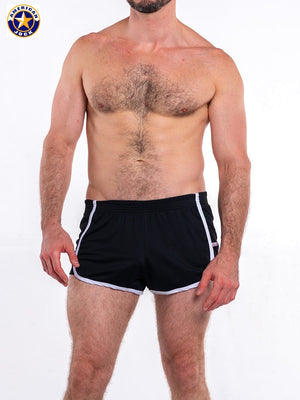 AMERICAN JOCK 8114 Men's Basics 8" Short - Black/White