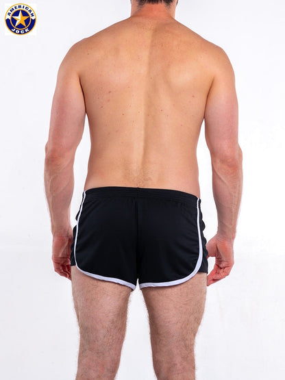 AMERICAN JOCK 8114 Men's Basics 8" Short - Black/White