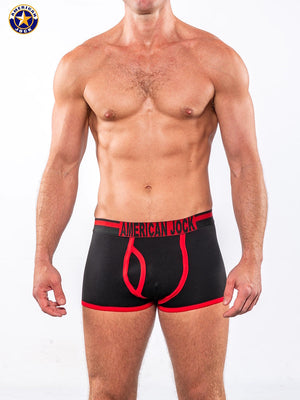 AMERICAN JOCK 8023 Herren-Gym 7" Trunk - Schwarz
