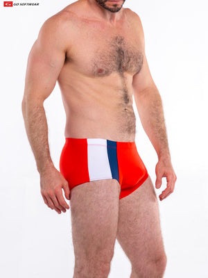 Go Softwear 4520 Men's Napoli Posing Swim Trunk - Golden Poppy