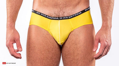 Go Softwear 9501 Men's Skins Hip Brief - Blazin Yellow