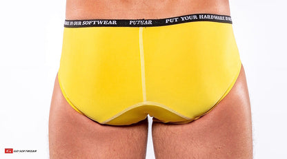 Go Softwear 9501 Men's Skins Hip Brief - Blazin Yellow
