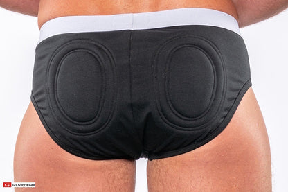 Go Softwear 2717 Men's Original Super Padded Butt Brief (featured in The New York Times) - Black