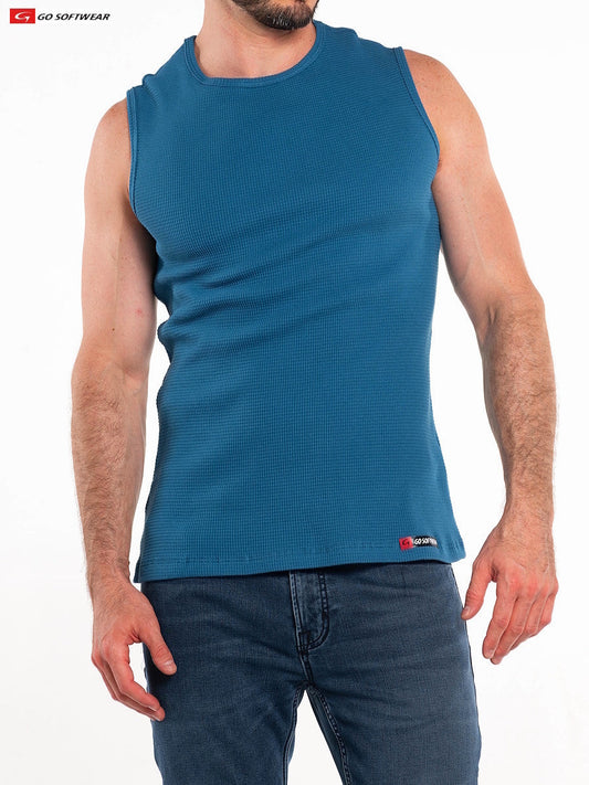 Débardeur pour homme So Cal 4631 de Go Softwear - Bleu Lyon