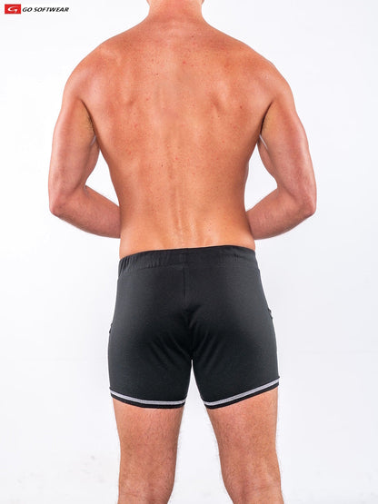 Go Softwear 4641 Herren 9" Sportshorts mit Taschen - Schwarz