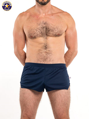 AMERICAN JOCK 8316 Men's Ultra Running Short - Navy
