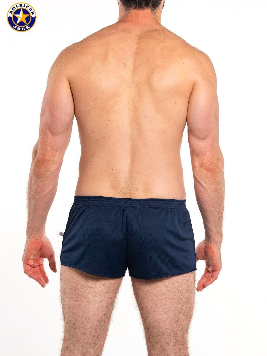 AMERICAN JOCK 8316 Men's Ultra Running Short - Navy