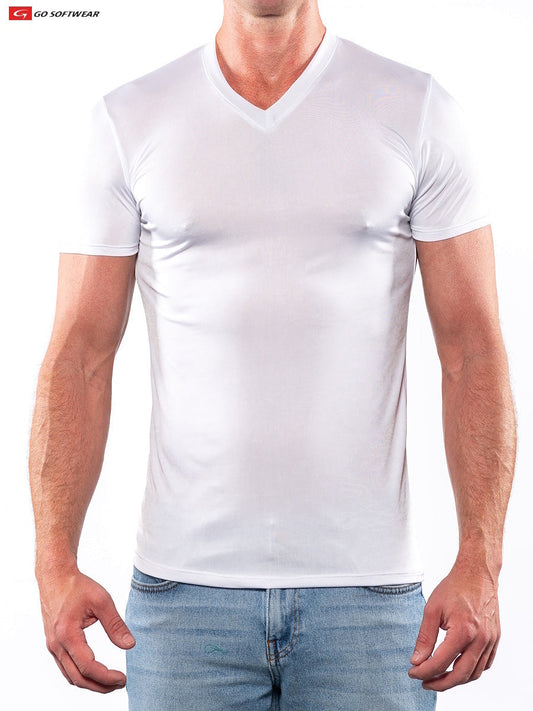 Go Softwear 9507 Herren Skins V-Shirt - Weiß