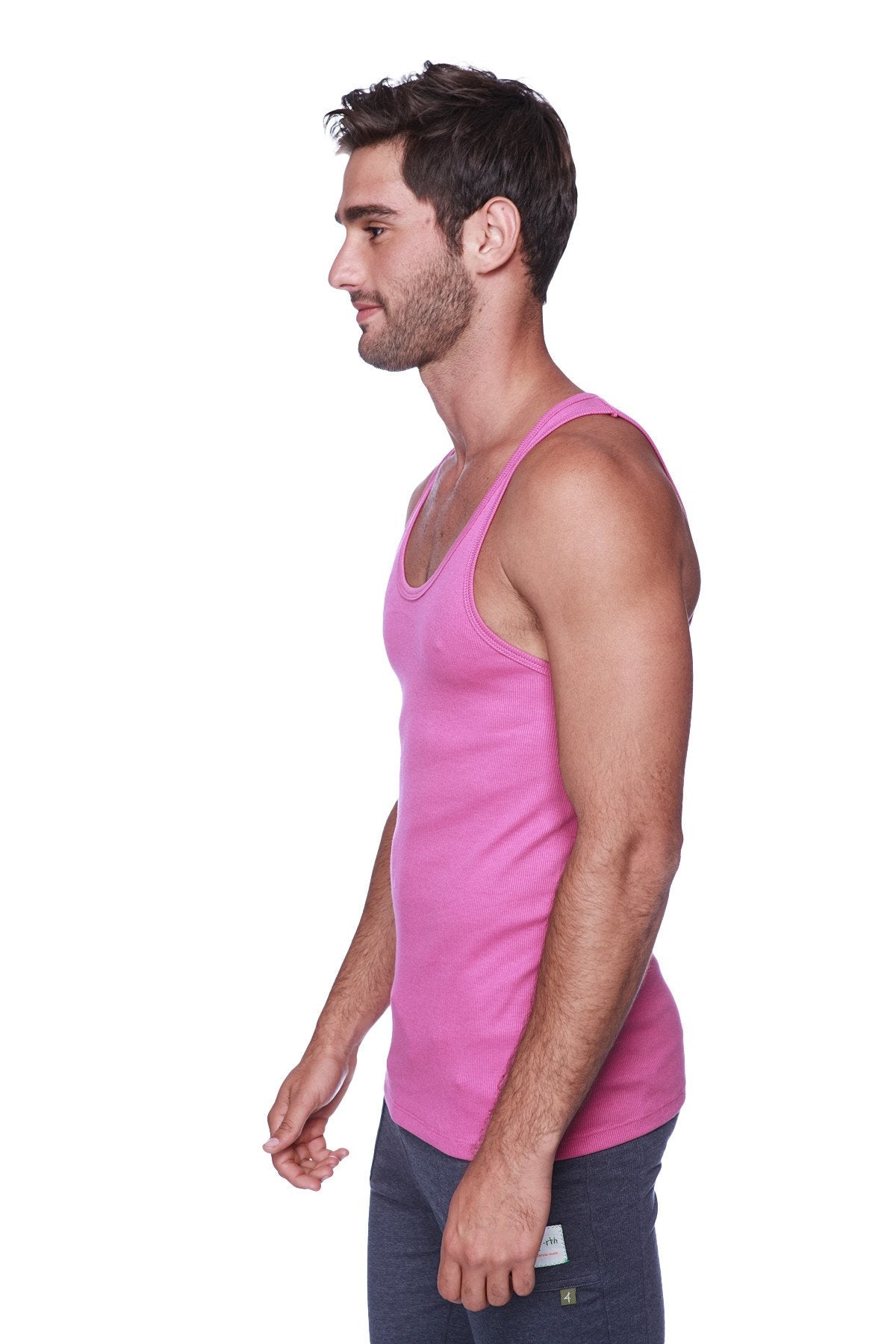 A vibrant berry pink sleeveless sustain tank with a simple fitted design perfect for active wear