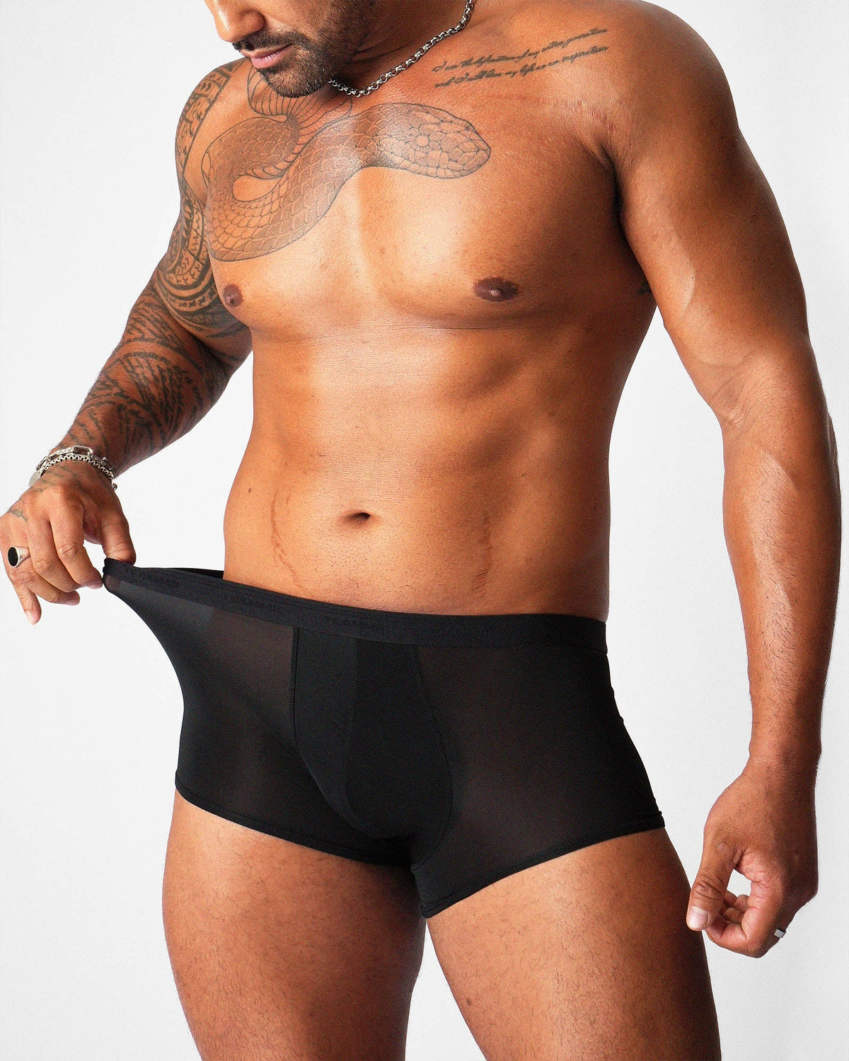 Caleçon transparent pour homme Allure de teamm8 - Noir