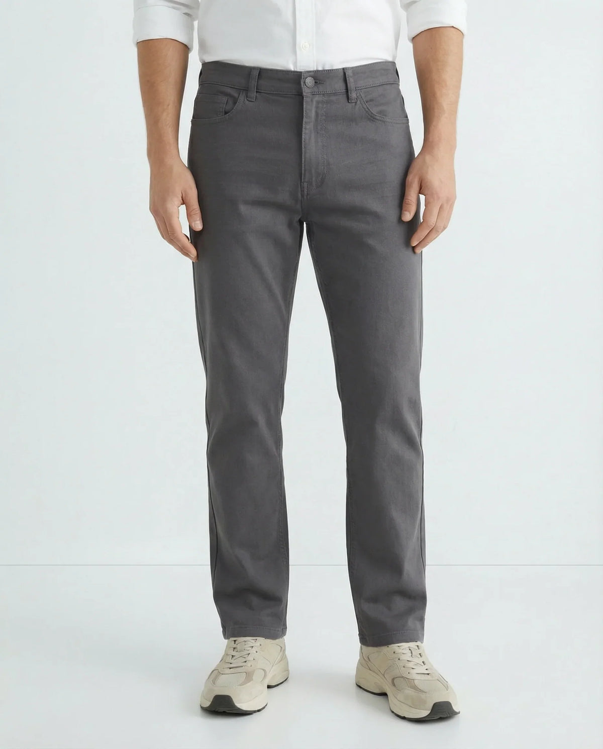 T.R. Premium Herren-Satin-Twill-5-Pocket-Hose