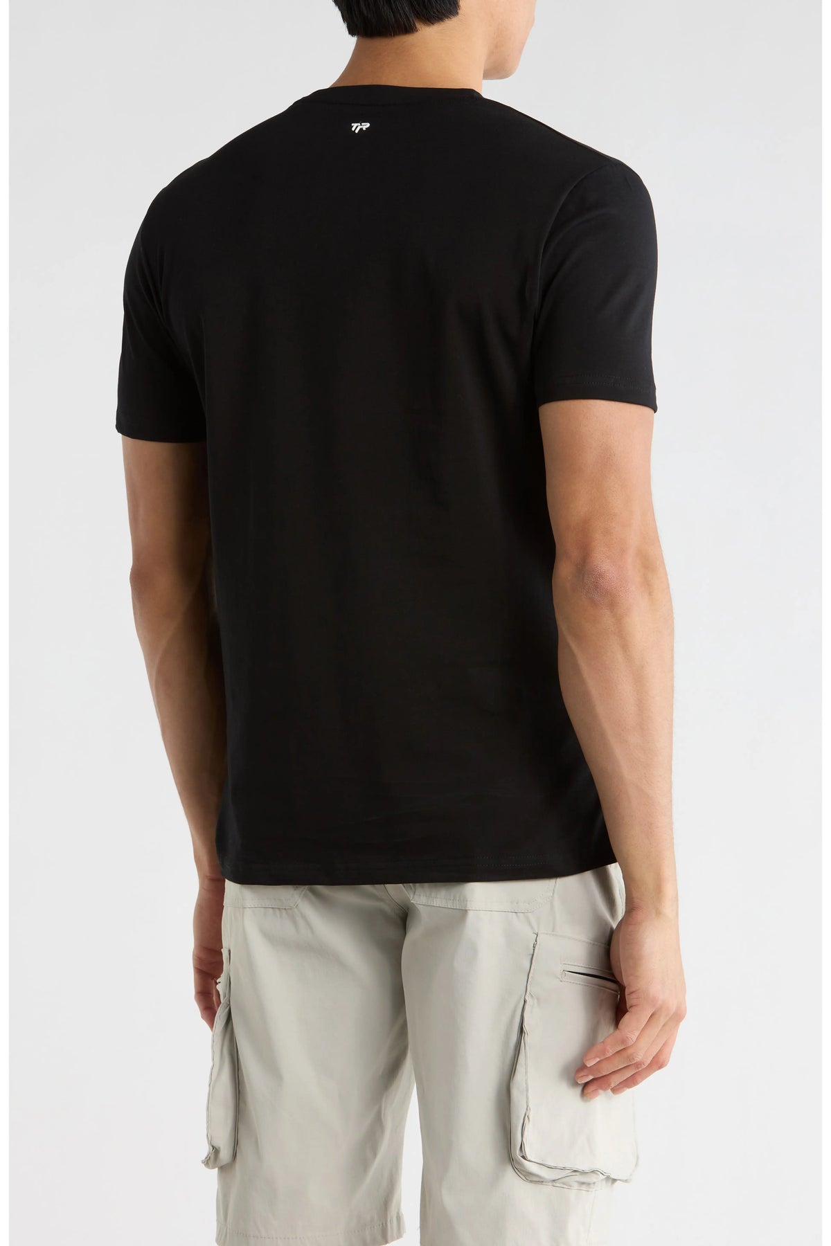 T.R. Premium Herren 3D-Abstract-T-Shirt – Schwarz