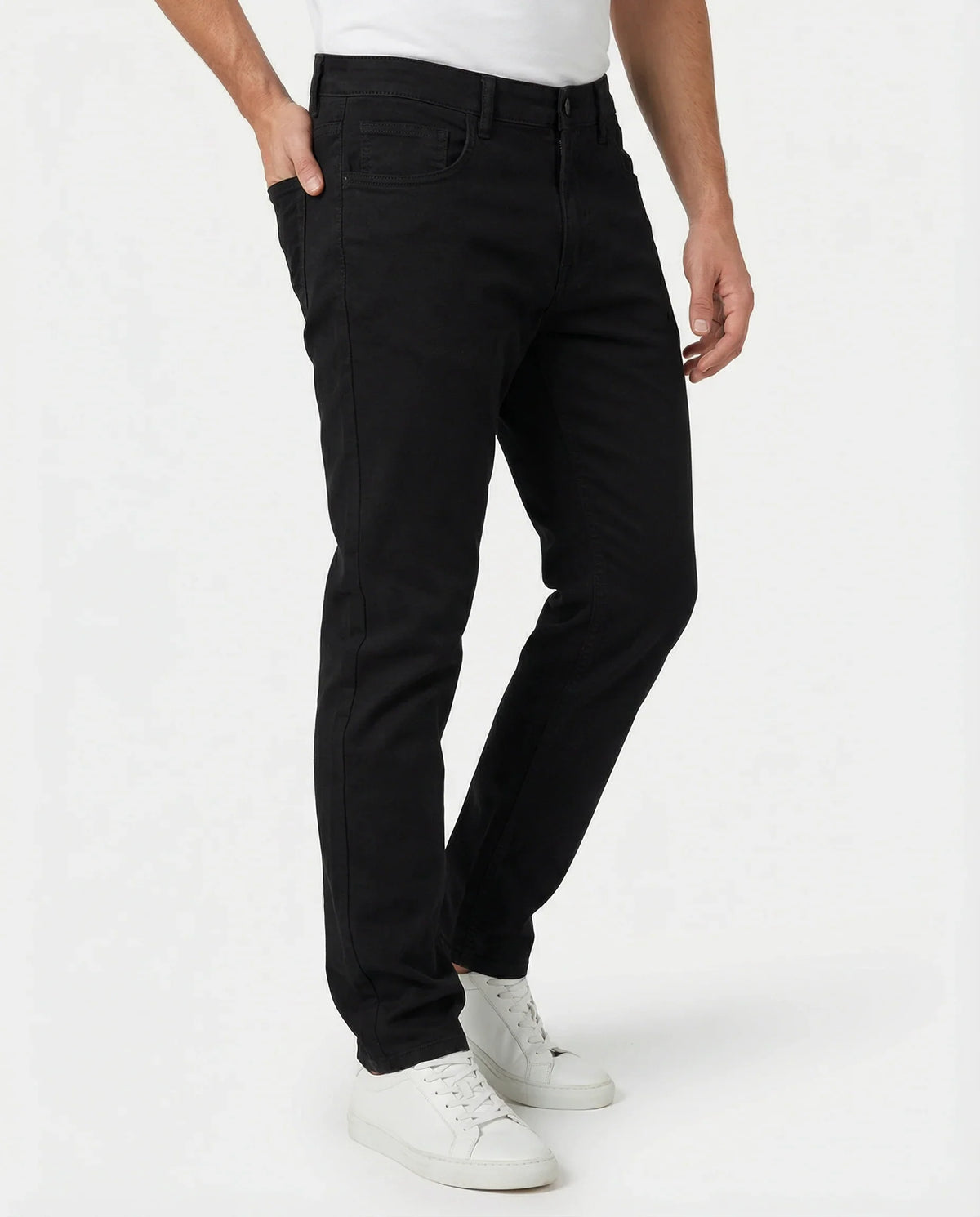 T.R. Premium Herren-Satin-Twill-5-Pocket-Hose