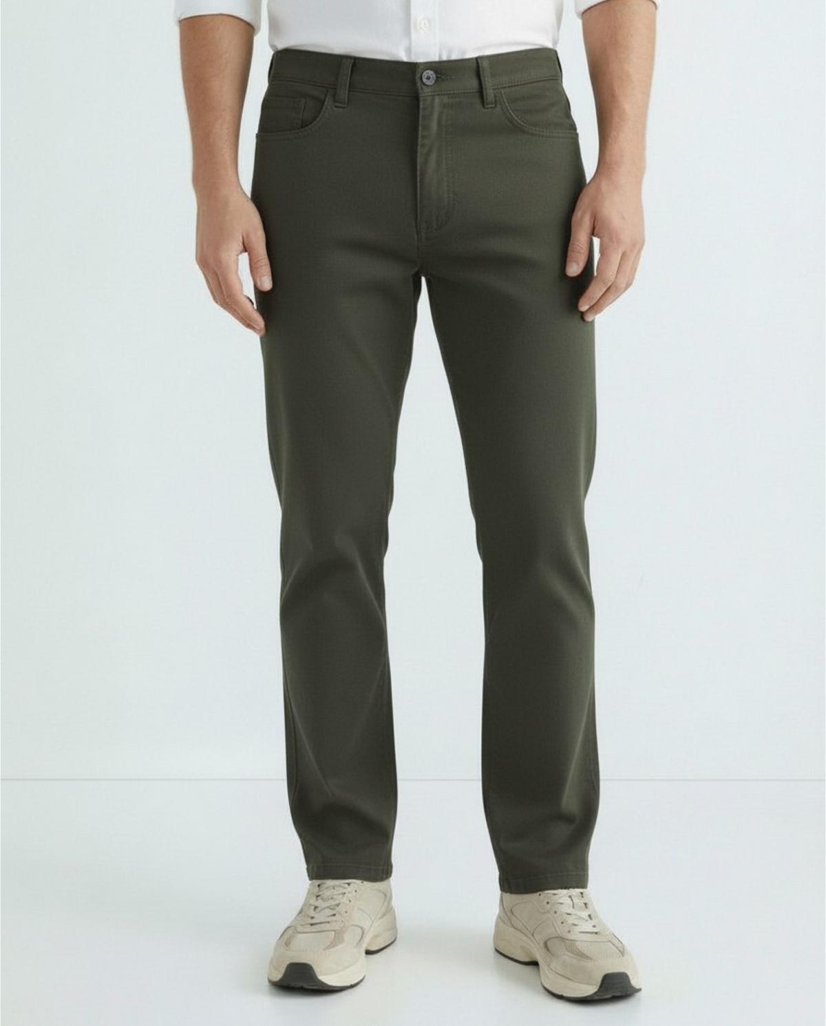 T.R. Premium Herren-Satin-Twill-5-Pocket-Hose