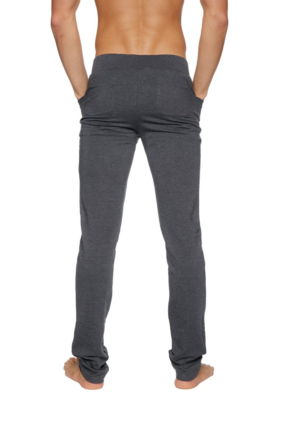 Dark gray tactical urban at home dress pant yoga pants with soft texture relaxed fit and rolled cuffs in charcoal color