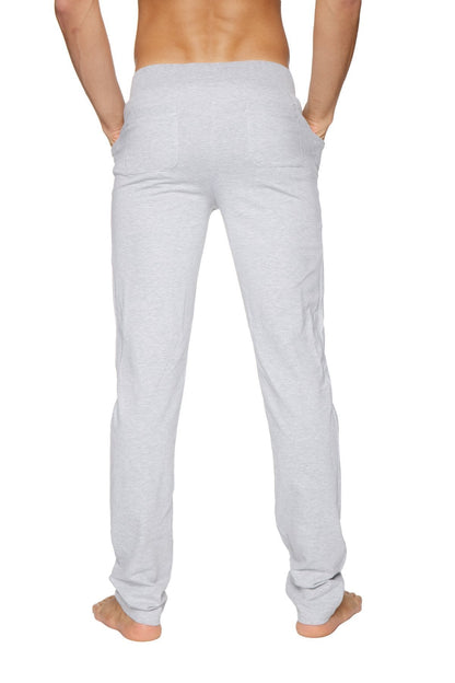 Light gray heathered cotton tactical urban at home dress pant yoga pant with relaxed fit and side pockets