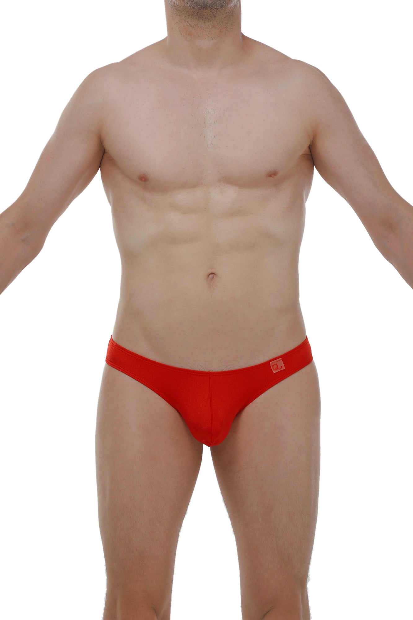 Red men’s thong Bulan Joe briefs with a snug fit and a small logo on the waistband