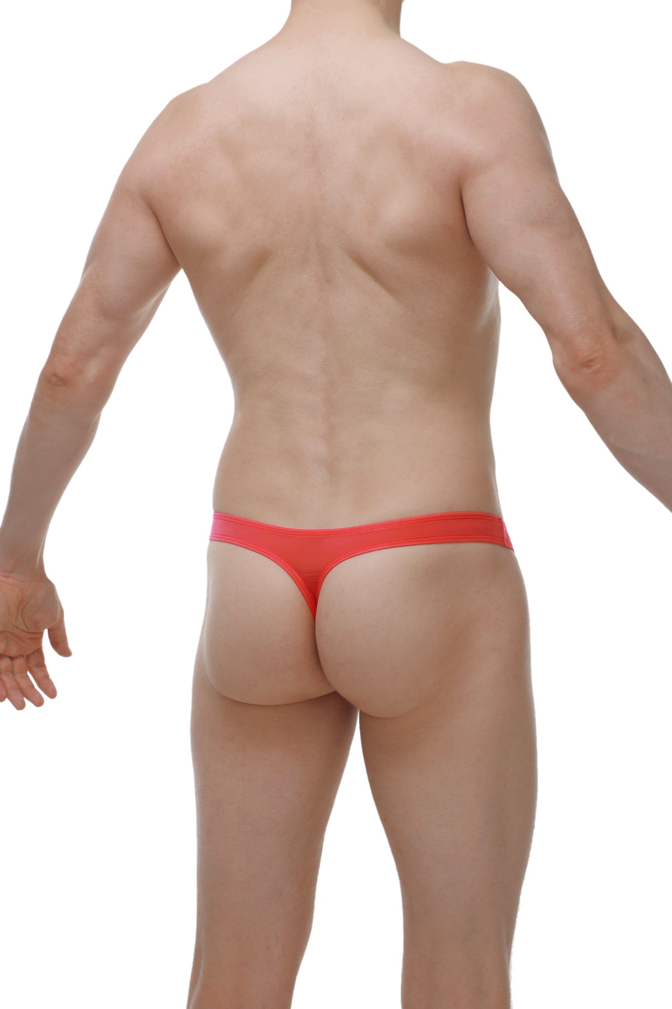 Red thong underwear with smooth stretchy fabric in plum crimson perfect for comfortable everyday wear