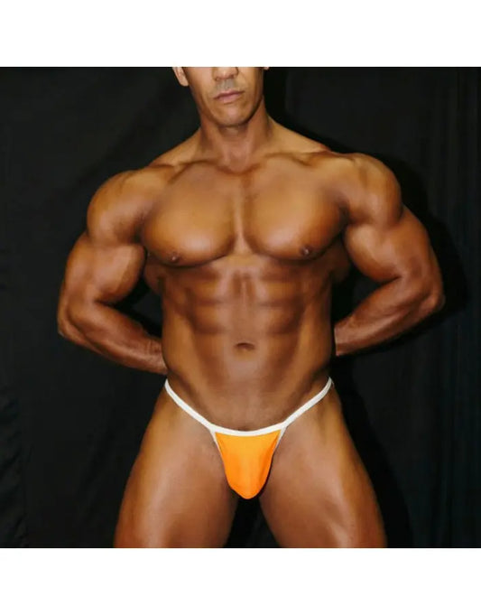 Arroyman Men's CREY Orange Neon Thong Underwear CREY04M