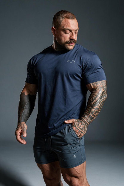 Jed North Men's Built Basics Tee - Navy Blue