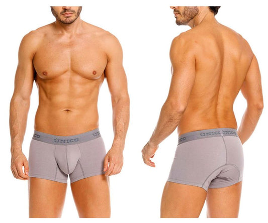 Gray unico men’s briefs with contoured design and elastic waistband in color 59 gray for comfortable wear