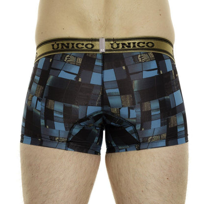 Unico 24010100104 Boxer Esquema Couleur 46-Bleu