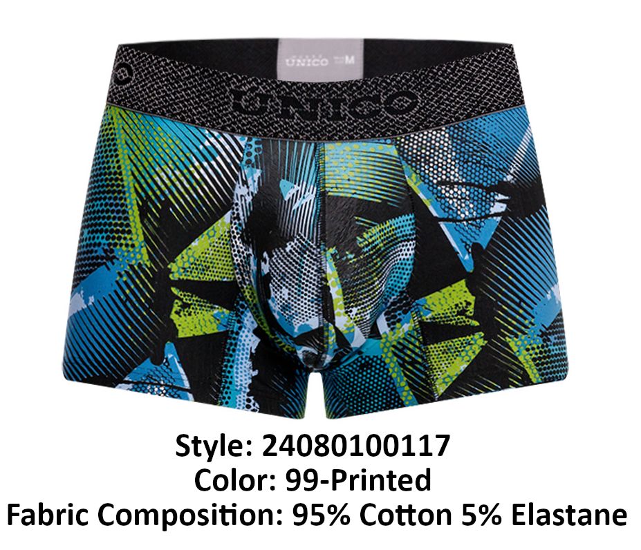 Unico 24080100117 Boxer Trino Couleur 99-Imprimé