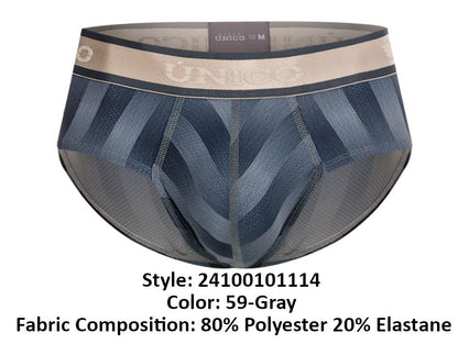 Unico 24100101114 Ejes Briefs Color 59-Gray