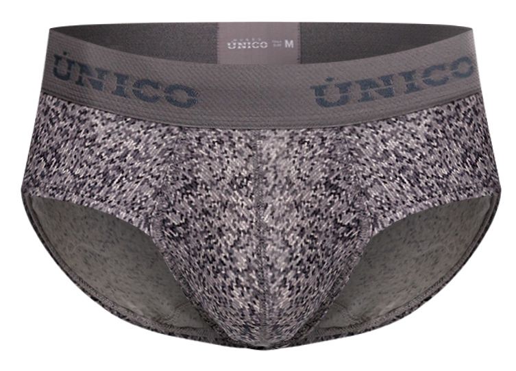 Unico 26020101114 Suede Briefs Color 59-Gray