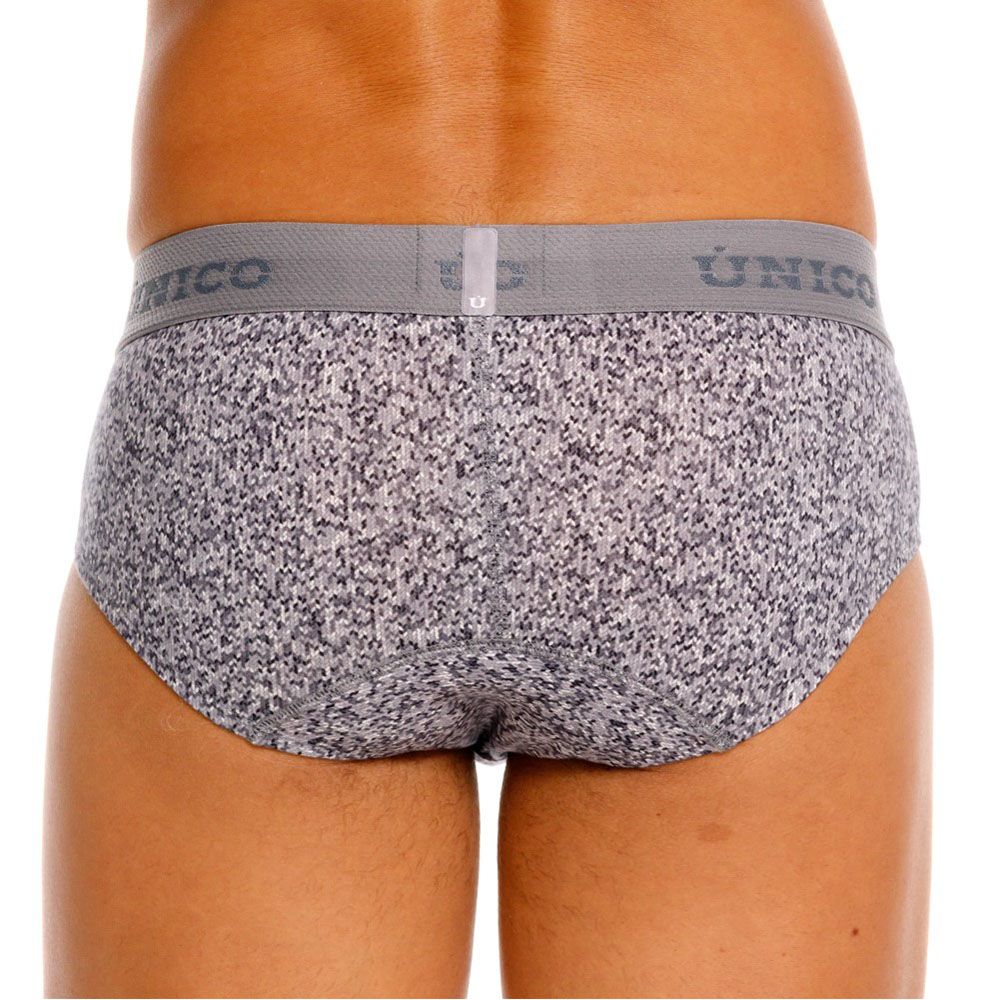Unico 26020101114 Suede Briefs Color 59-Gray