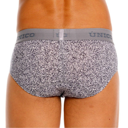 Unico 26020101114 Suede Briefs Color 59-Gray