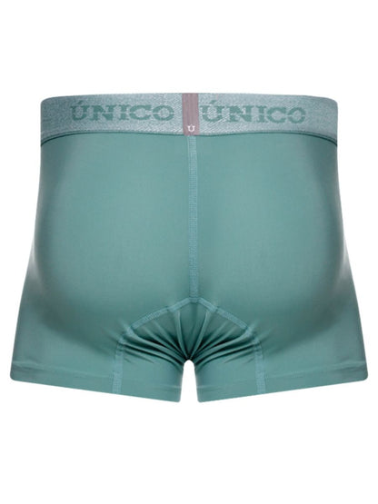Unico 26040100121 ceramic trunks green briefs with teal color subtle textured waistband and reinforced stitching
